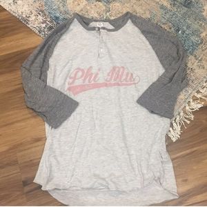 Phi Mu Baseball Tee